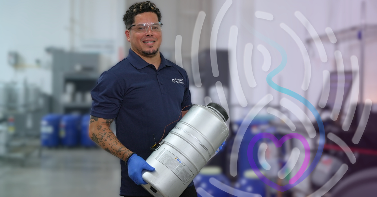 起源から目的地までの生殖材料の保護